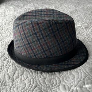 Target: Polyester/Wool/Acrylic Blend; Fall Plaid, Shaped Hat. Charming!
